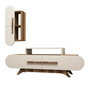 Hanah Home Mueble para TV Rose S - Walnut, Cream